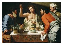 The Supper at Emmaus-Bartolomeo Cavarozzi-Stretched Canvas
