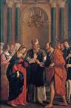 Marriage of the Virgin Mary-Bartolomeo Gennari-Framed Stretched Canvas