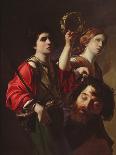 David Triumphant (Oil on Canvas)-Bartolomeo Manfredi-Giclee Print