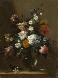 A Vase of Flowers on a Table, c.1660-1670-Bartolomeo Perez-Stretched Canvas