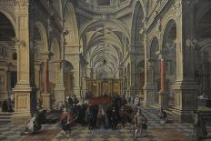 Interior View of a Church, 1624, by Bartholomeus Van Bassen (1590-1652)-Bartolomeus Van Bassen-Framed Giclee Print