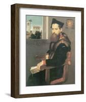 Bartolommeo Bonghi-Giovanni Battista Moroni-Framed Premium Giclee Print