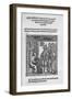 Bartolommeo De' Sacchi (Platina) Writing 'Historia De Vitis Pontificum Romanorum', 1505-null-Framed Giclee Print