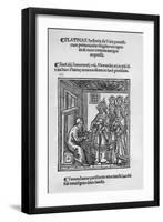 Bartolommeo De' Sacchi (Platina) Writing 'Historia De Vitis Pontificum Romanorum', 1505-null-Framed Giclee Print