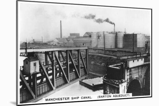 Barton Aqueduct, Manchester Ship Canal, 1936-null-Mounted Giclee Print