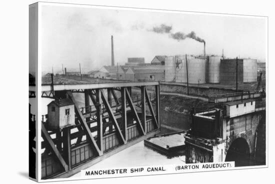 Barton Aqueduct, Manchester Ship Canal, 1936-null-Stretched Canvas