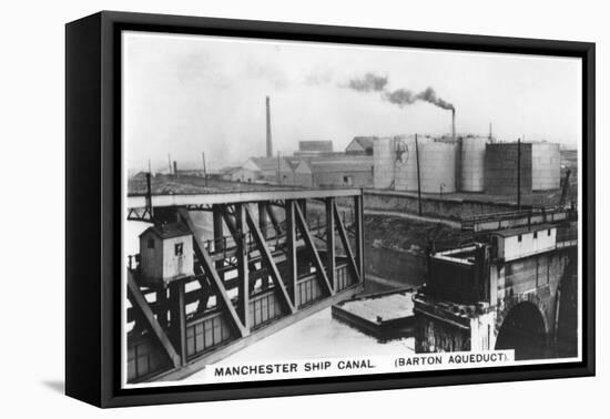 Barton Aqueduct, Manchester Ship Canal, 1936-null-Framed Stretched Canvas