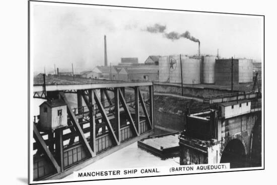 Barton Aqueduct, Manchester Ship Canal, 1936-null-Mounted Giclee Print