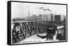 Barton Aqueduct, Manchester Ship Canal, 1936-null-Framed Stretched Canvas