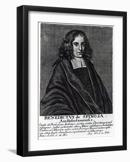 Baruch De Spinoza-Dutch School-Framed Giclee Print