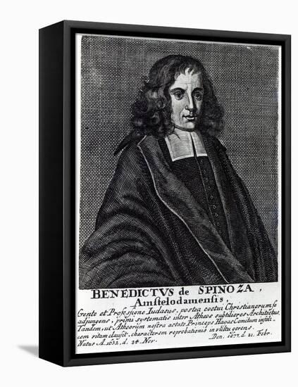 Baruch De Spinoza-Dutch School-Framed Stretched Canvas