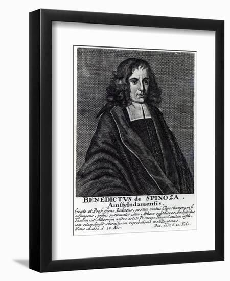 Baruch De Spinoza-Dutch School-Framed Premium Giclee Print