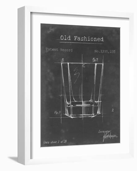 Barware Blueprint I-Ethan Harper-Framed Art Print