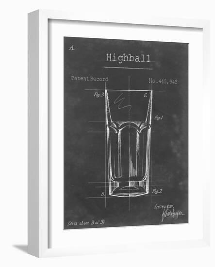 Barware Blueprint II-Ethan Harper-Framed Art Print