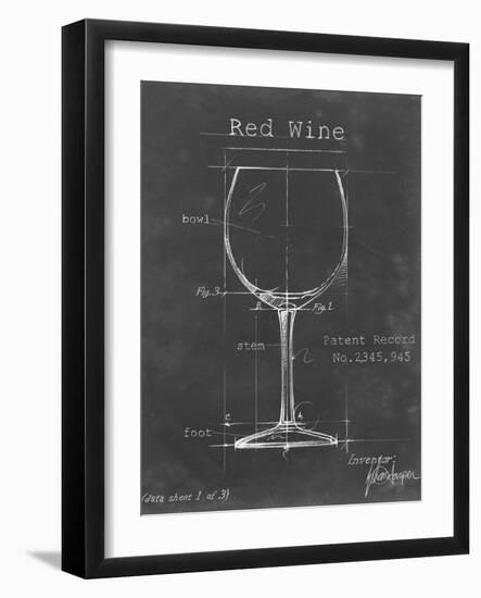 Barware Blueprint III-Ethan Harper-Framed Art Print