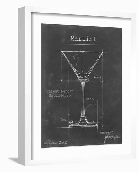 Barware Blueprint V-Ethan Harper-Framed Art Print