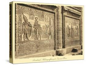 Bas Relief at Denderah Temple-null-Stretched Canvas