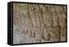 Bas-Relief Carvings, Angkor Wat, Angkor, UNESCO World Heritage Site, Siem Reap, Cambodia, Indochina-Michael Nolan-Framed Stretched Canvas