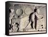 Bas-Relief Depicting Bread Making-null-Framed Stretched Canvas