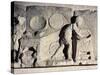 Bas-Relief Depicting Bread Making-null-Stretched Canvas