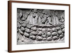 Bas-Relief Depicting Festoon, Isola Sacra Necropolis, Rome, Lazio, Rome-null-Framed Giclee Print