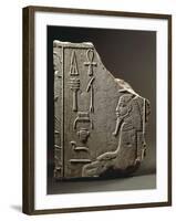 Bas-Relief Depicting Pharaoh Djoser Wrapped in Cloak Worn on Occasion of Jubilee-null-Framed Giclee Print