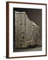 Bas-Relief Depicting Pharaoh Djoser Wrapped in Cloak Worn on Occasion of Jubilee-null-Framed Giclee Print