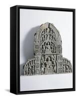 Bas-Relief Depicting Scenes of the Life of Buddha, Gandhara Period-null-Framed Stretched Canvas