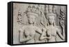 Bas-Relief Frieze at Angkor Wat-Michael Nolan-Framed Stretched Canvas