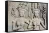 Bas-Relief Frieze at Angkor Wat-Michael Nolan-Framed Stretched Canvas