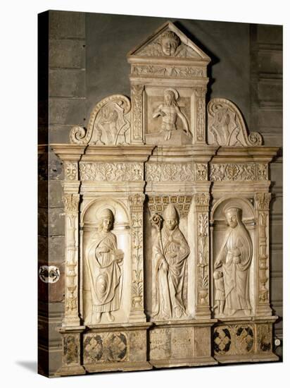 Bas-Relief from Right Side of Altar of Cathedral of Santa Maria Assunta, Cremona, Italy-null-Stretched Canvas