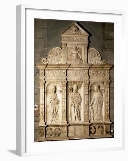 Bas-Relief from Right Side of Altar of Cathedral of Santa Maria Assunta, Cremona, Italy-null-Framed Giclee Print