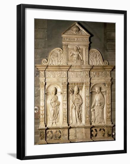 Bas-Relief from Right Side of Altar of Cathedral of Santa Maria Assunta, Cremona, Italy-null-Framed Giclee Print