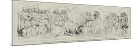 Bas-Relief in the Prince's Chamber, House of Lords, Queen Elizabeth Knighting Sir Francis Drake-null-Mounted Giclee Print