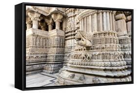 Bas Relief. Jagdish Temple. Udaipur Rajasthan. India-Tom Norring-Framed Stretched Canvas