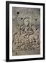 Bas-Relief of Apsara, Angkor World Heritage Site-David Wall-Framed Photographic Print