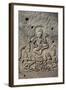 Bas-Relief of Apsara, Angkor World Heritage Site-David Wall-Framed Photographic Print