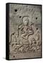 Bas-Relief of Apsara, Angkor World Heritage Site-David Wall-Framed Stretched Canvas