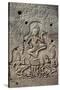 Bas-Relief of Apsara, Angkor World Heritage Site-David Wall-Stretched Canvas