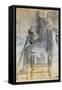 Bas-Relief of Hearing of King Darius I Sitting on Throne, Treasure Room, Persepolis-null-Framed Stretched Canvas