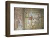 Bas Relief of Pharaoh Seti I Making an Offering to the Seated God Horus on Right-Richard Maschmeyer-Framed Photographic Print