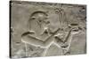 Bas-Relief of Pharaoh Seti I, Temple of Seti I, Abydos, Egypt, North Africa, Africa-Richard Maschmeyer-Stretched Canvas