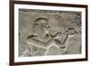 Bas-Relief of Pharaoh Seti I, Temple of Seti I, Abydos, Egypt, North Africa, Africa-Richard Maschmeyer-Framed Photographic Print