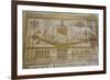 Bas-Relief of Sacred Barque Boat, Temple of Seti I, Abydos, Egypt, North Africa, Africa-Richard Maschmeyer-Framed Photographic Print