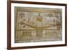 Bas-Relief of Sacred Barque Boat, Temple of Seti I, Abydos, Egypt, North Africa, Africa-Richard Maschmeyer-Framed Photographic Print