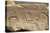 Bas-Relief of Seti I on Left and the God Horus on Right-Richard Maschmeyer-Stretched Canvas