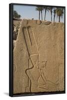 Bas-Relief of the God Amun, Karnak Temple, Luxor, Thebes, Egypt, North Africa, Africa-Richard Maschmeyer-Framed Photographic Print