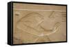 Bas-Relief of the God Horus, Temple of Seti I, Abydos, Egypt, North Africa, Africa-Richard Maschmeyer-Framed Stretched Canvas