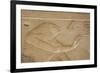 Bas-Relief of the God Horus, Temple of Seti I, Abydos, Egypt, North Africa, Africa-Richard Maschmeyer-Framed Photographic Print