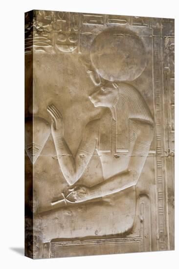 Bas-Relief of the Goddess Sekhmet, Temple of Seti I, Abydos, Egypt, North Africa, Africa-Richard Maschmeyer-Stretched Canvas